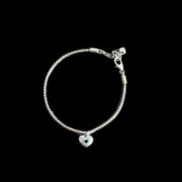 Brighton RETIRED "Golden Spring" 2‑Tone Heart Anklet - EUC - Picture 1 of 5